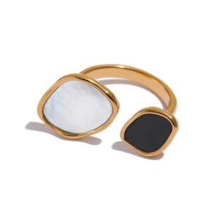 Modern Dual-Tone Adjustable Ring