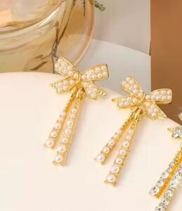 Korean bow earring